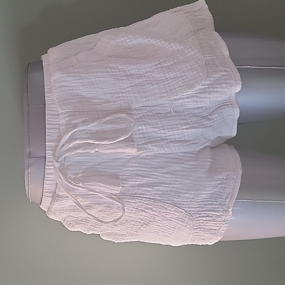Altar'd state cotton white shorts